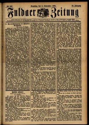 Ausgabe vom Samstag, den 02. September 1893.