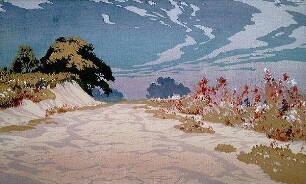 Dünenweg mit Blumen