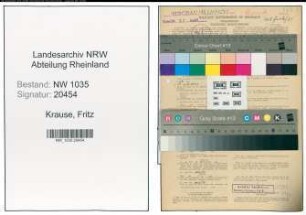 Entnazifizierung Fritz Krause , geb. 10.06.1901 (Steiger)