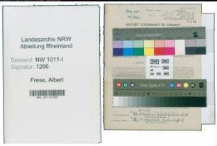 Entnazifizierung Albert Frese , geb. 05.03.1898 (Redakteur)
