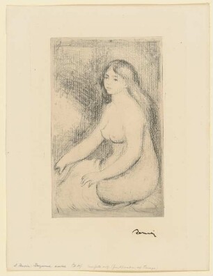 Baigneuse assise