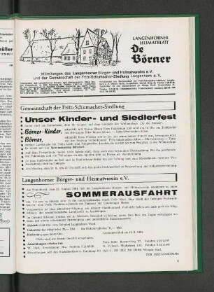 Langenhorner Bürger- und Heimatverein Sommerausfahrt