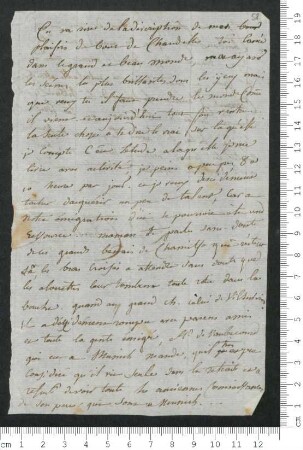 Brief von Victorine de Chamisso an Charles de Chamisso