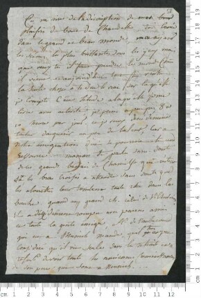Brief von Victorine de Chamisso an Charles de Chamisso