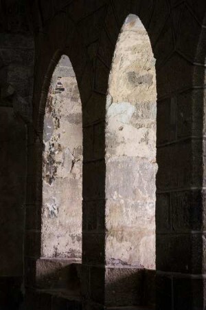 Frankreich. Auvergne. Haute Loire. Le Puy en Velay. Cathedrale Notre Dame. Romanischer Stil. UNESCO Weltkulturerbe. Cloitre. Kreuzgang. Kapitelsaal