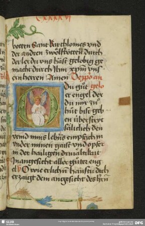 41r: historisierte Deckfarbeninitiale
