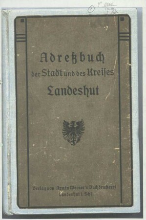 Adreßbuch der Stadt und des Kreises Landeshut