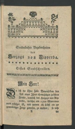 Erstes Sendschreiben