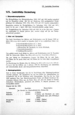 XIX. Landrätliche Verwaltung