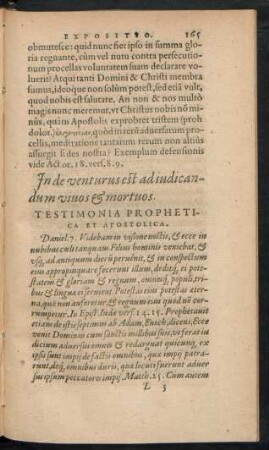 Inde venturus est ad iudicandum vivos & mortuos.