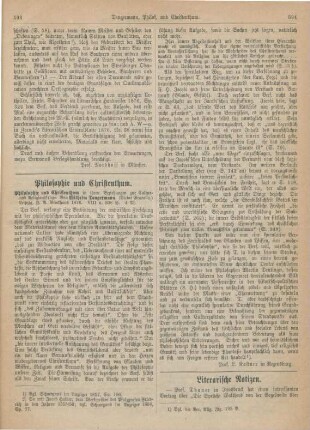 593-594 Philosophie und Christenthum
