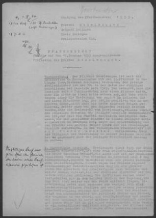 Heselwangen: Pfarrbericht 1953