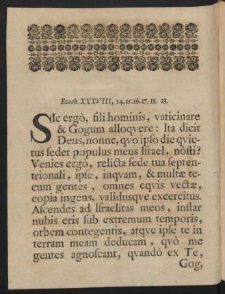 Ezech. XXXVIII, 14.15.16.17.18. 23
