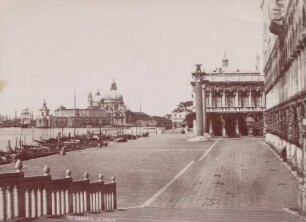 Blick vom Dogenpalast auf die Mole ("Il Molo") in Venedig
