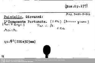 Paisiello, Giovanni, L'Innocente