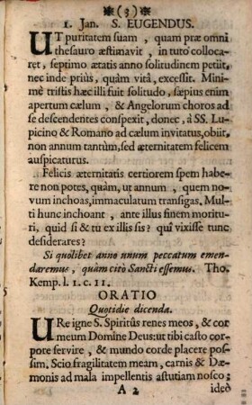 Flores Quotidiani Sive Sanctorum Castitatis amantium exempla : Per singulos anni dies Collecta Et Castorum Hominum Imitationi Proposita. [1]