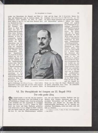 VI. Die Grenzschlacht bei Longwy am 22. August 1914. Der erste Sieg