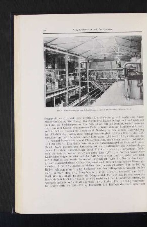 Abb. 4 Saturationsanlage und Schnellstromvorwärmer (Zuckerfabrik Hohenau N.-Ö.)