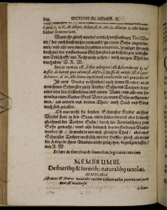Membrum III. De fratribus & sororibus naturalibus tantum