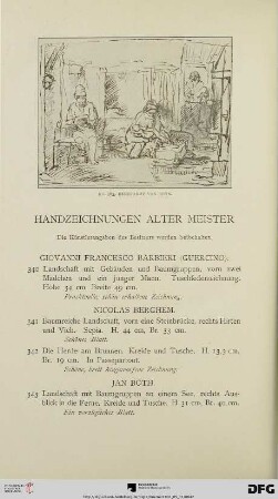 Handzeichnungen alter Meister (Nr. 340-377)