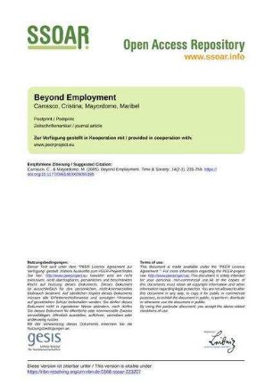 Beyond Employment