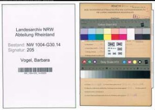 Entnazifizierung Barbara Vogel , geb. 19.09.1906 ()