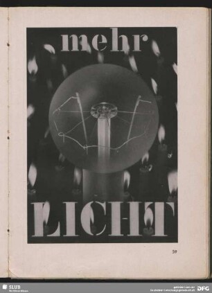 Werbung für Licht
