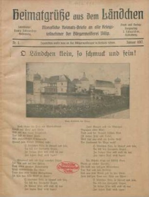 1917: Heimatgrüße aus dem Ländchen