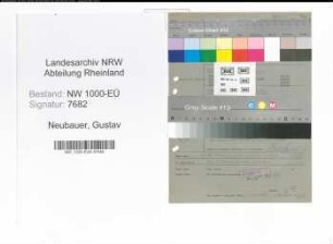 Entnazifizierung Gustav Neubauer, geb. 22.09.1893 (Geschaeftsfuehrer)