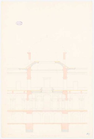 Städelsches Kunstinstitut, Frankfurt/Main 4. Projekt: Längsschnitt durch den Mittelbau