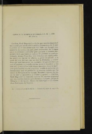 Carta de la audiencia de Panamá á S. M. - Año de 1574 (1).