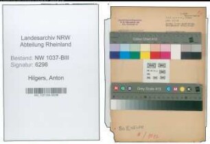 Entnazifizierung Anton Hilgers , geb. 02.01.1910 (Bankangestellter)