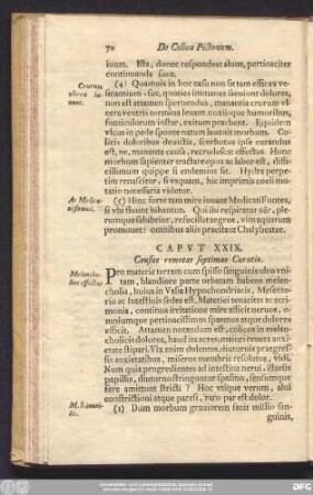 Caput XXIX. Causae remotae septimae Curatio.
