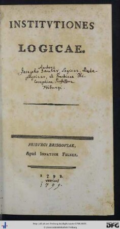 Institutiones Logicae