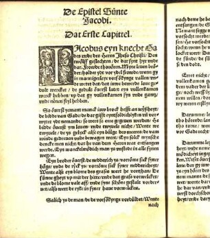De Epistel Sünte Jacobi.