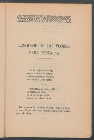Lenguaje de las flores para postales