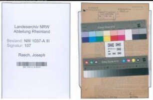 Entnazifizierung Joseph Rasch , geb. 00.00.0000 (Regierungsinspektor)
