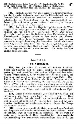 Kapitel III. Vom Anmutigen