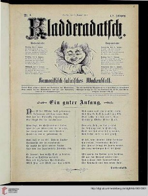 54: Kladderadatsch: Humoristisch-satirisches Wochenblatt