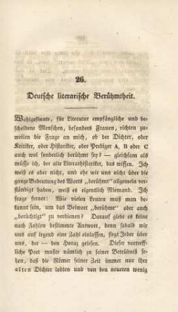 26. Deutsche literarische Beruehmtheit