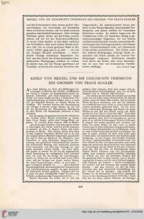 27: Adolf von Menzel und die Geschichte Friedrichs des Grossen von Franz Kugler