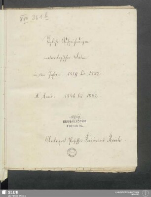 2. Band: 1846 bis 1882 - XVII 361 8. (2)