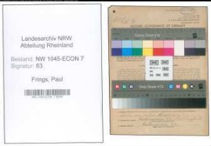Entnazifizierung Paul Frings , geb. 02.03.1897 (Dachdecker)