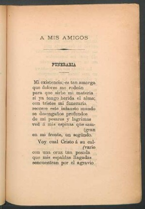 Funeraria : A mis amigos