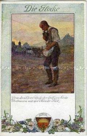 Illustration zum "Lied von der Glocke", Postkarte des Deutschen Schulvereins Nr.198