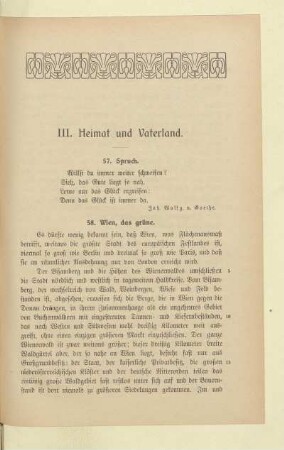 III. Heimat und Vaterland