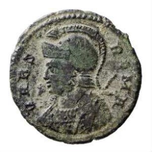 Münze, Follis, Aes 3, 332 - 333 n. Chr.