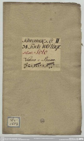 Sonatas - Mus.2-R-8,99 : vl, bc - A