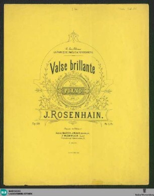 Valse brillante pour piano : Op. 89