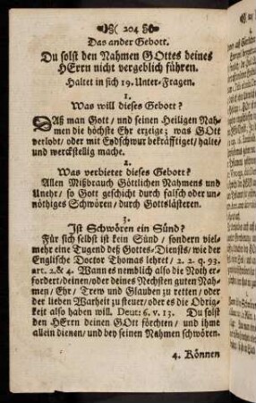 204-214, Das ander Gebott